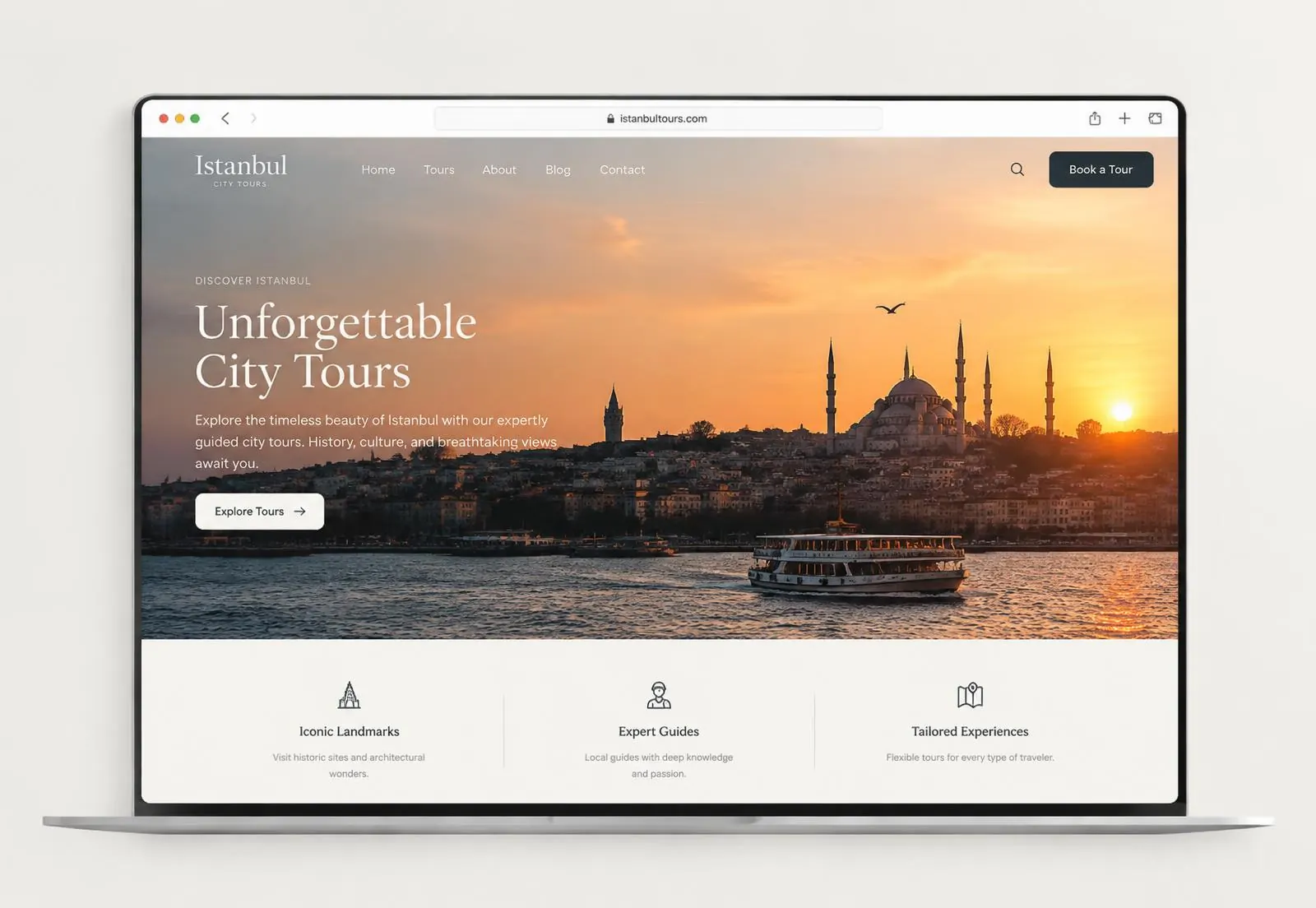 Bosphorus Tours website design